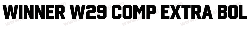 Winner W29 Comp Extra Bold字体转换